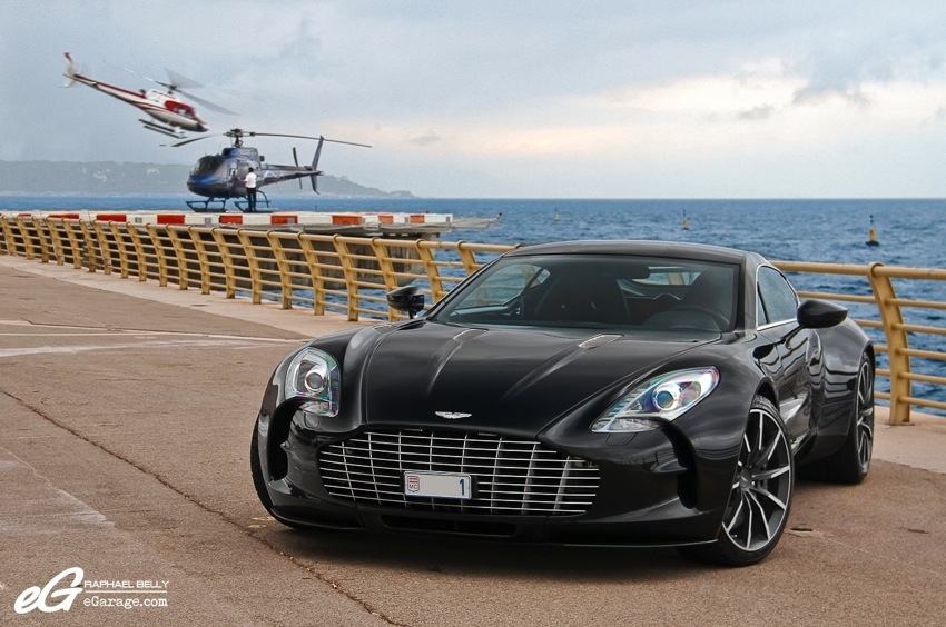 Aston Martin One-77 Helicopter Monaco