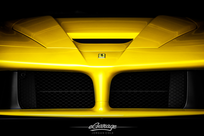 Yellow Ferrari LaFerrari Front