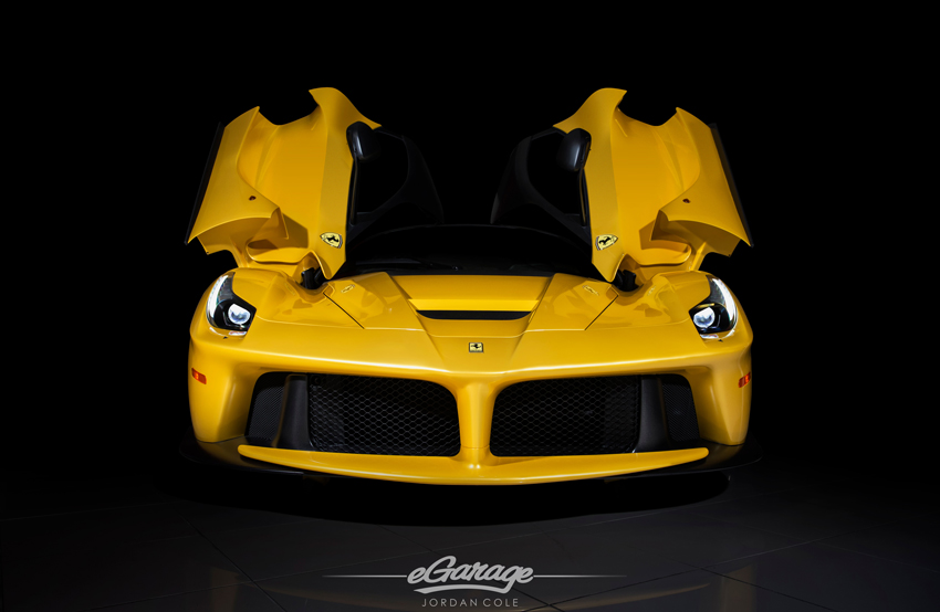 Yellow Ferrari LaFerrari Doors