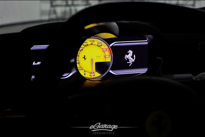 Yellow Ferrari LaFerrari Gauge